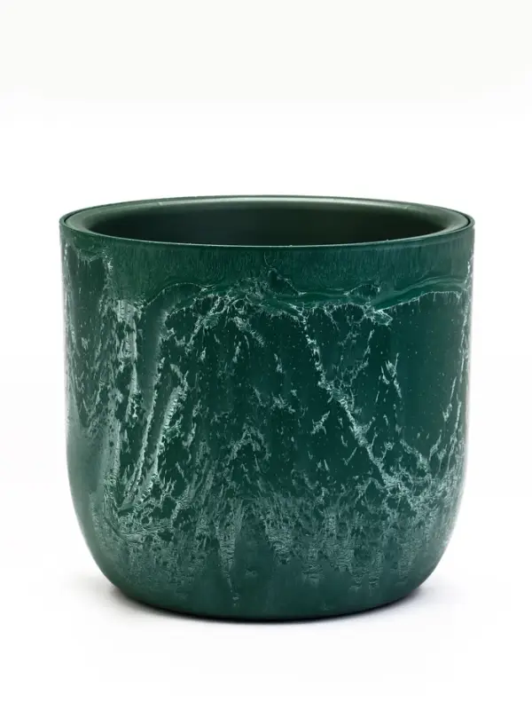 Кашпо со вставкой 7,8 л d28 см h25,5 см МИКРИТ зеленый слайн