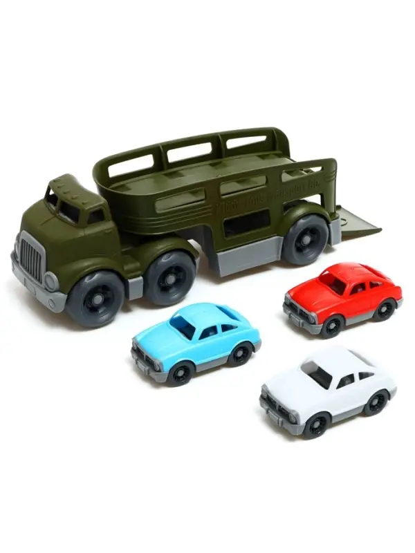 Грузовик - автовоз детский, с 3 машинками, цвет МИКС