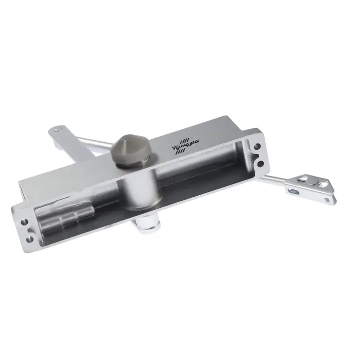 Доводчик дверей ТУНДРА d=150SL, до 150 кг, цвет серебро