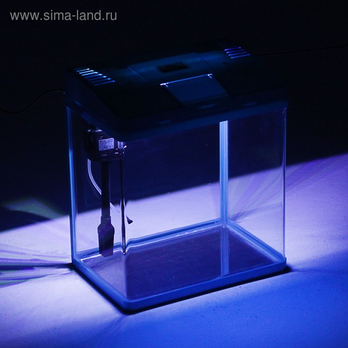 Аквариум SeaStar LS-380F в комплекте: LED-лампа, фильтр, 30 л, голубой Аквариум SeaStar LS-380F в комплекте: LED-лампа, фильтр, 30 л, голубой