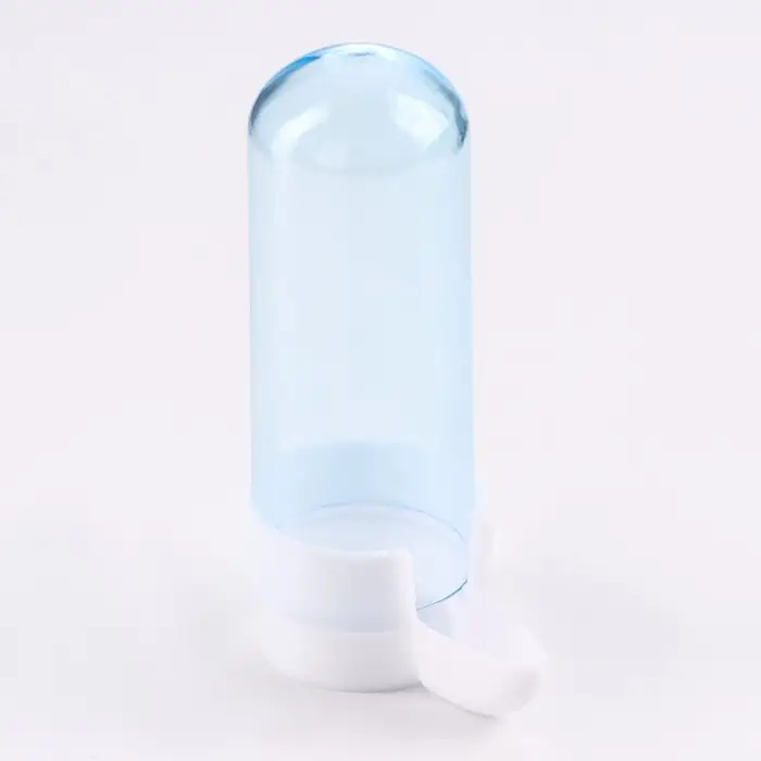 Поилка для птиц, 100 мл, 4.3&times;9.5 см, синяя, белая