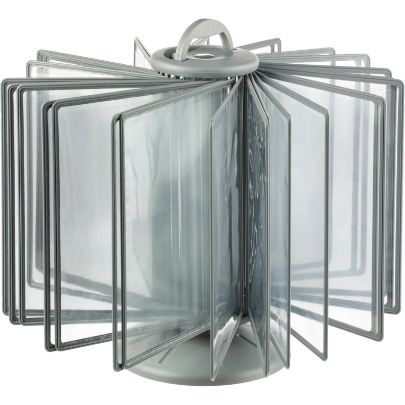 Демосистема настольная Attache А4, 30 рамок, серый с серыми кантами