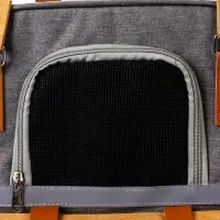 Рюкзак-переноска для кошек и собак, 30 х 21 х 41 см, серо-жёлтый