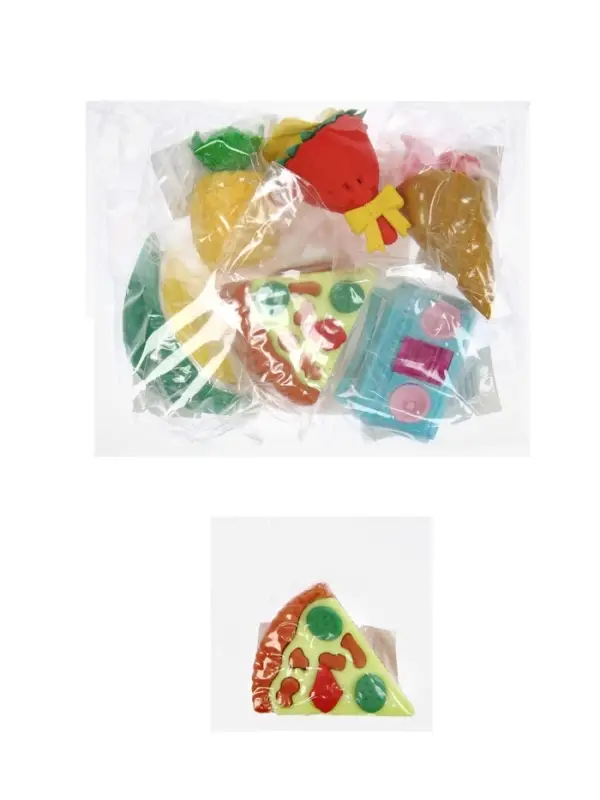 Набор фигурных ластиков, 6 штук, МИКС Набор фигурных ластиков, 6 штук, МИКС