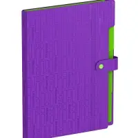 Папка А4 Your Way, 5 отделений, 600 мкм, на кнопке, фиолетовая