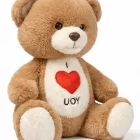 Мягкая игрушка "Мишка. Я люблю тебя" 25 см