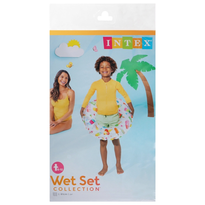 Круг для плавания «Яркий», d=61 см, от 6-10 лет, цвет МИКС, 59241NP INTEX Круг для плавания «Яркий», d=61 см, от 6-10 лет, цвет МИКС, 59241NP INTEX