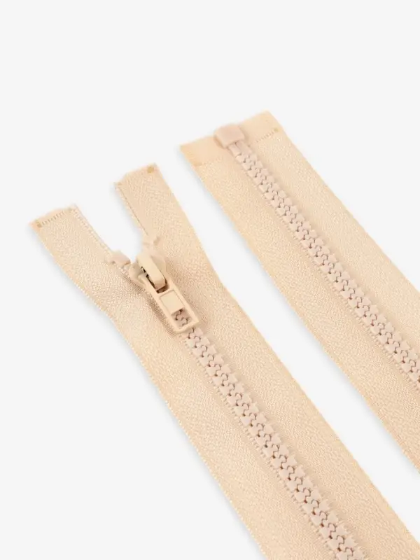 Молния &laquo;Трактор&raquo;, №5, разъёмная, замок автомат, 80 см, светло-бежевая