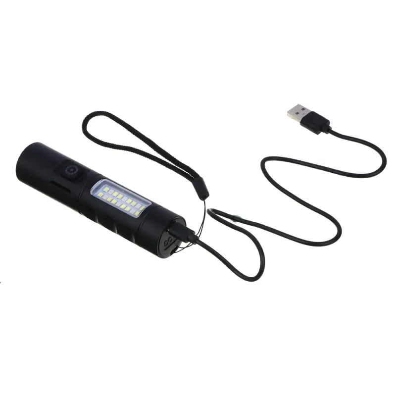 Фонарь рабочий тм ЕРМАК, 6 режимов, 1200мАч, зарядка Type-C, красный свет, 118х28 мм