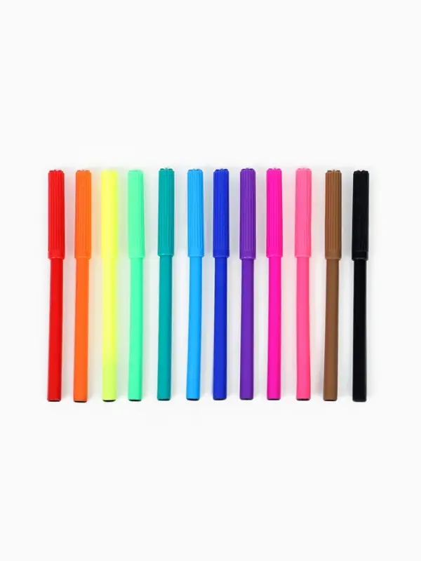 Фломастеры 12 цветов в коробке &laquo;Монстрик&raquo;