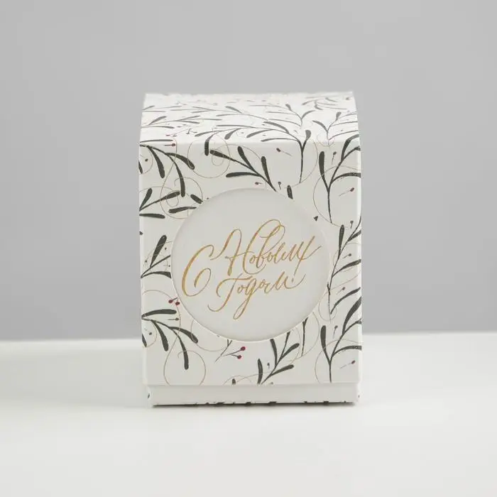 Бонбоньерка новогодняя «Веточки», 6 х 7 х 6 см, Новый год