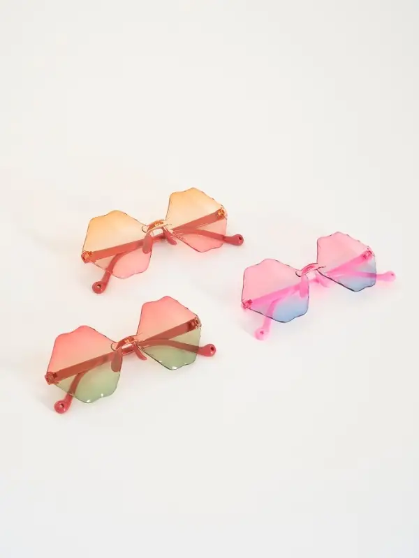 Карнавальные очки "Губы" градиент, цвета МИКС