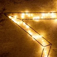Светодиодная фигура FROSTY &laquo;Звёздочка&raquo;, 57&times;57&times;2, подвесная, 200 LED, 4.5V, свечение тёплое белое