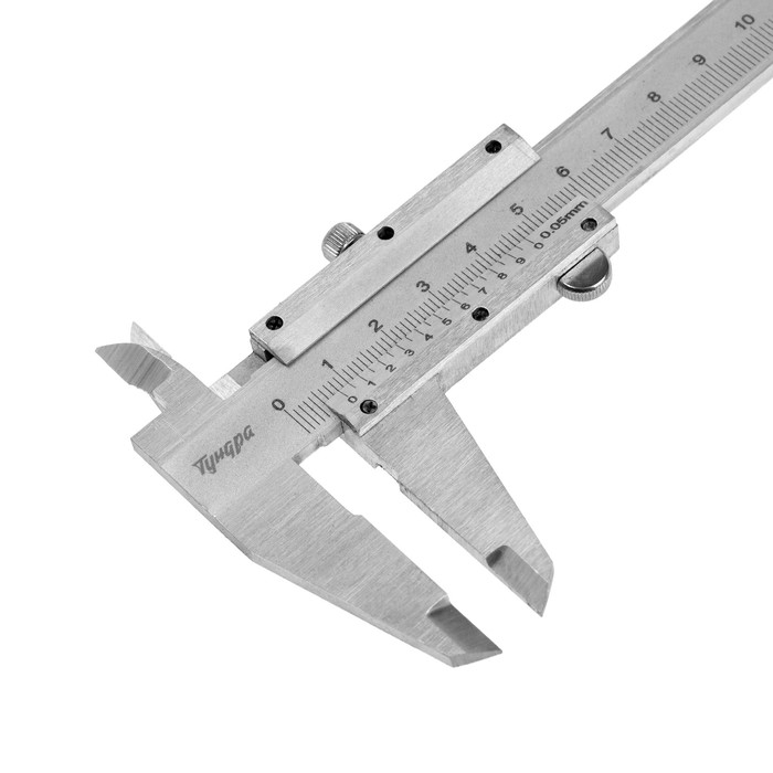 Штангенциркуль ТУНДРА, металлический, с глубиномером, цена деления 0.05 мм, 200 мм Штангенциркуль ТУНДРА, металлический, с глубиномером, цена деления 0.05 мм, 200 мм