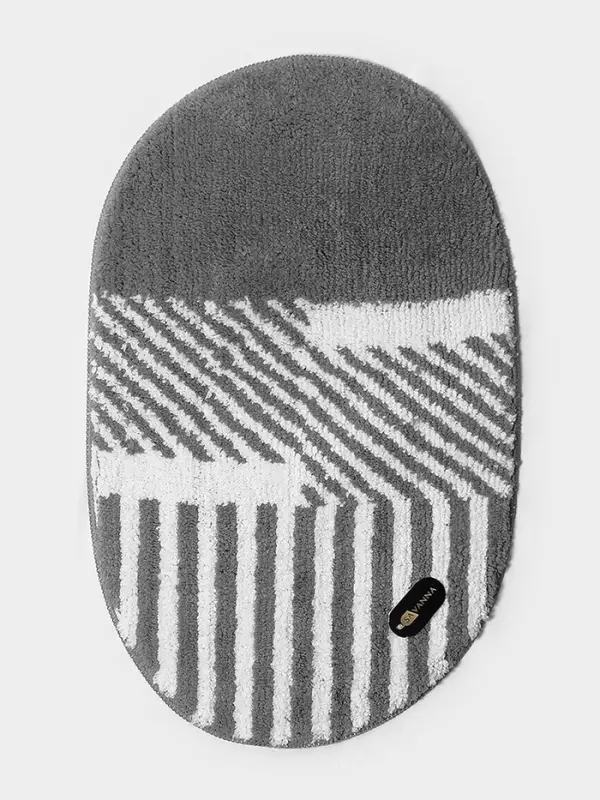 Коврик для ванной SAVANNA &laquo;Монпелье&raquo;, 50&times;80 см, бело-серый