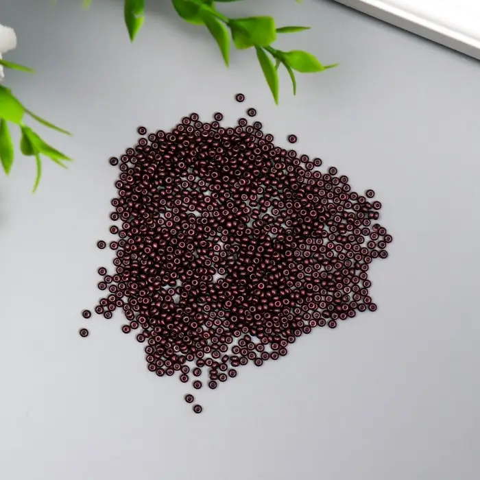 Бисер стекло 11/0  Бисер стекло 11/0 "Металлик. Тёмный шоколад" 10 гр
