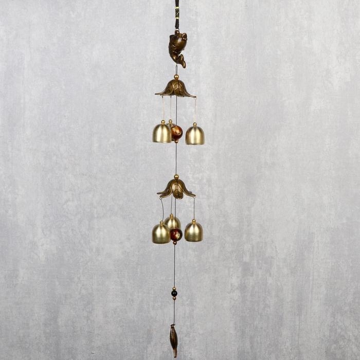 Музыка ветра металл Музыка ветра металл "Карп" 6 колокольчиков 54 см