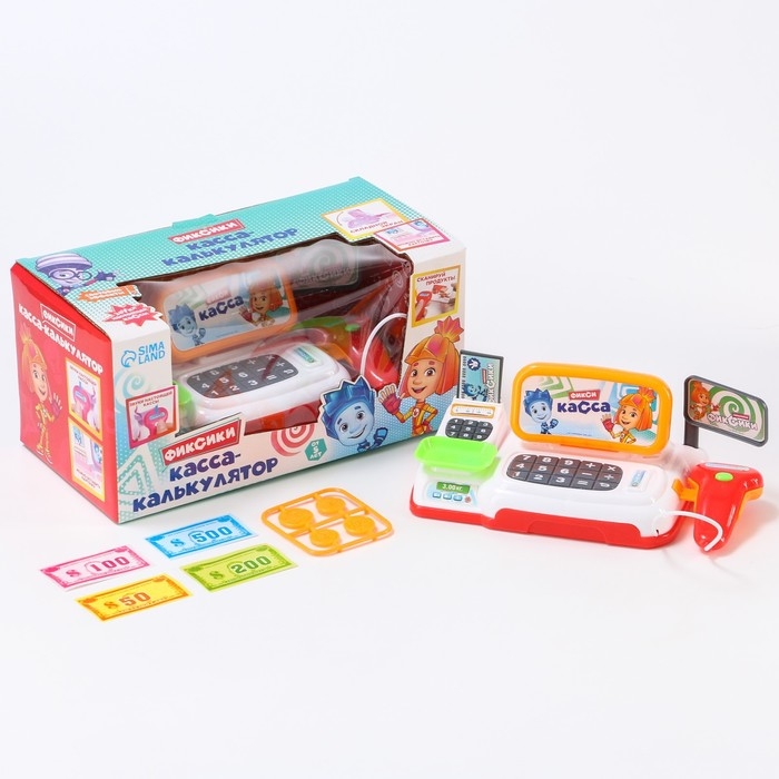 Касса-калькулятор «Фикси касса», фиксики, звук, свет Касса-калькулятор «Фикси касса», фиксики, звук, свет