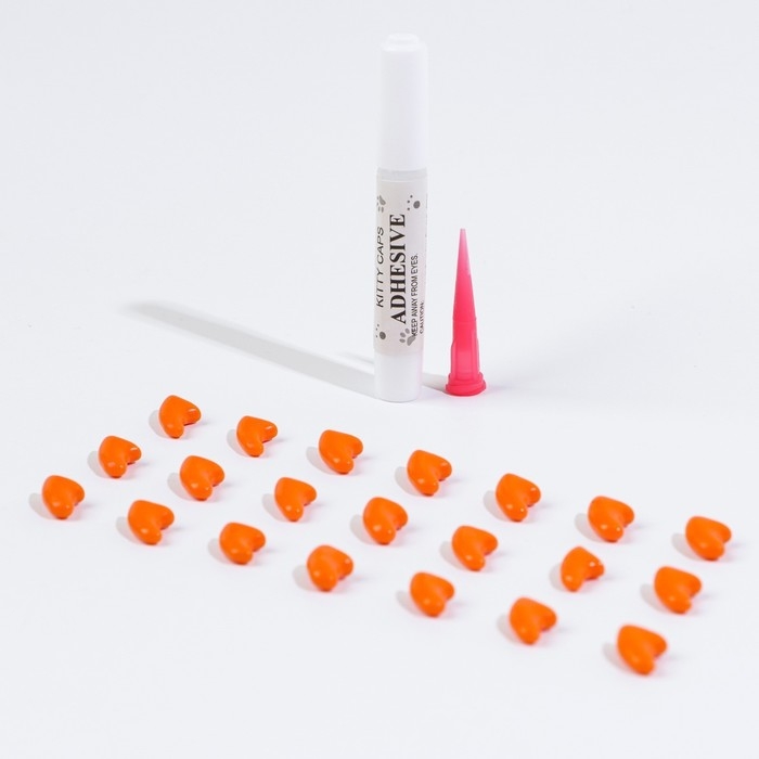 Когти накладные Когти накладные "Антицарапки", размер S, оранжевые