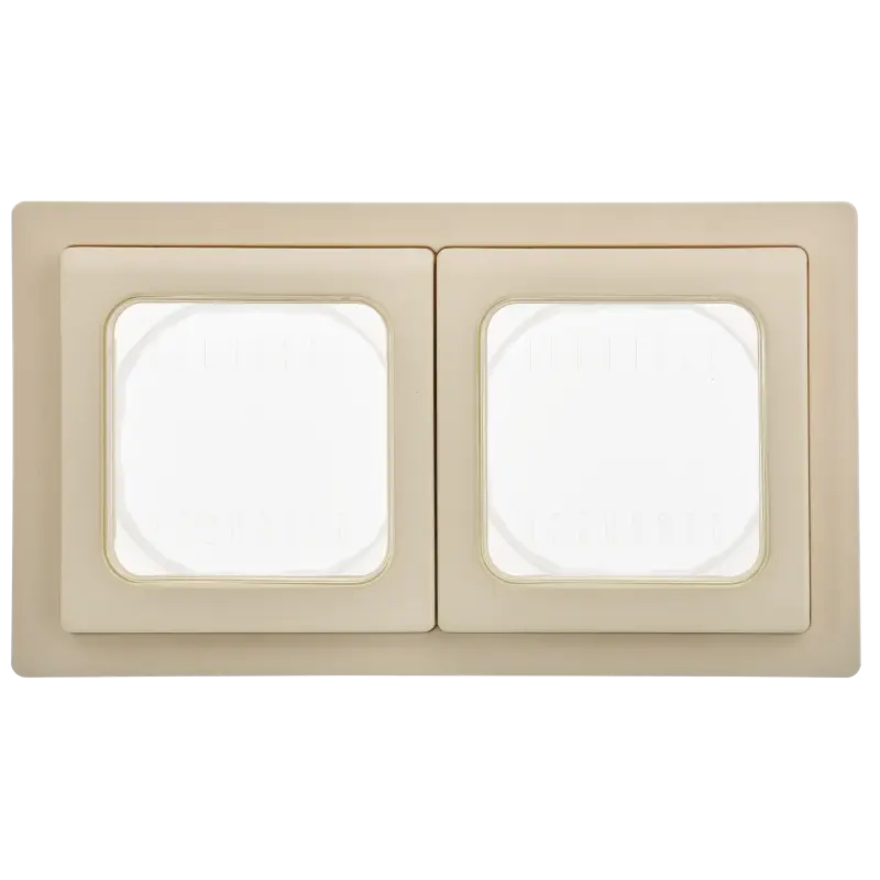 FLITE Рамка 2-местная IP55 Рпро-2-55-ФлСл сливочный IEK