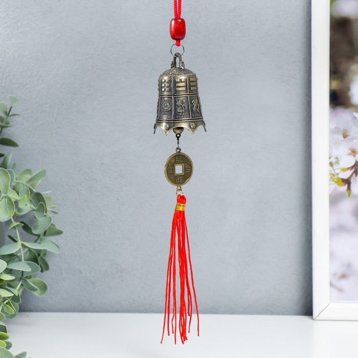 Колокольчик металл  Колокольчик металл "Колокольчик-оружие с монетой" 20х3,8х3,8 см