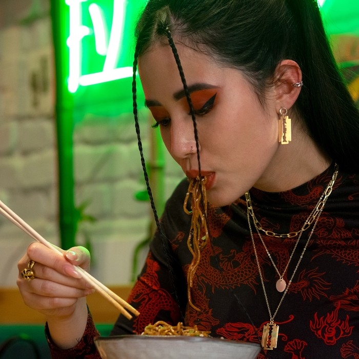 Кулон «Цепь» бритва с диском, цвет золото, 60 см Кулон «Цепь» бритва с диском, цвет золото, 60 см