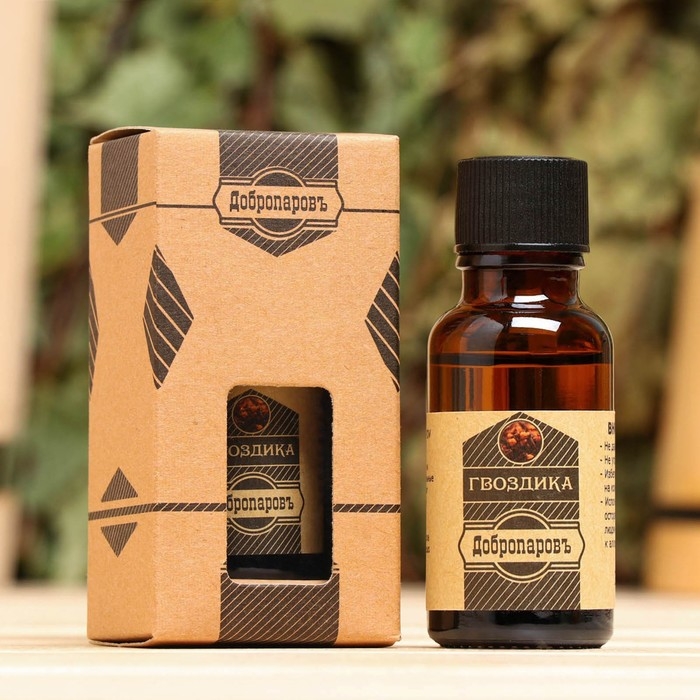 Масло эфирное Масло эфирное "Гвоздика" 20мл, крафт, Добропаровъ