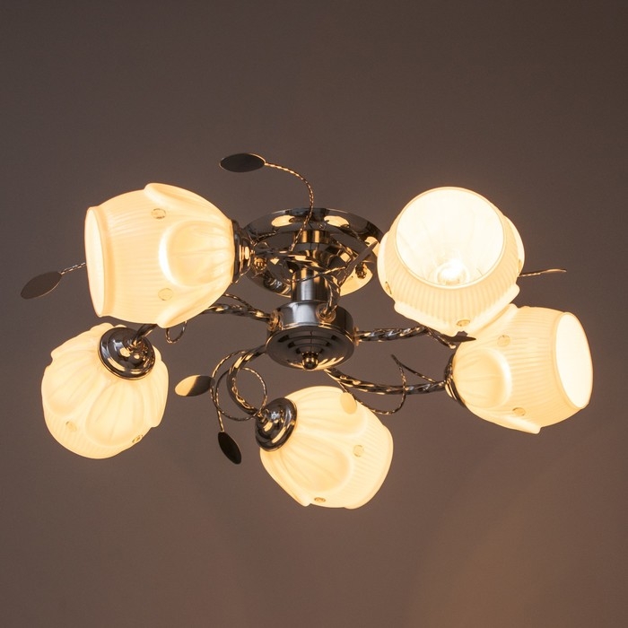 Люстра Люстра "Гасси" 5х40Вт Е27 Хром МОДЕЛЬ: 2595287