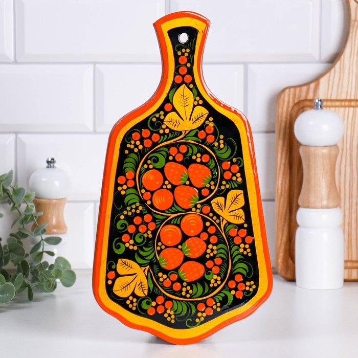 Доска разделочная «Ягодка», микс, хохлома