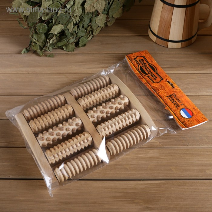 Массажер банный Массажер банный "Добропаровъ" роликовый, комбинированный