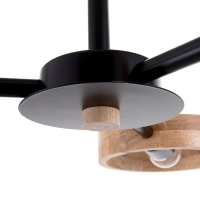 Люстра 1057/3BK E27 60Вт черный 70х70х55 см BayerLux