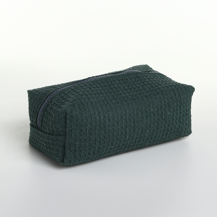 Косметичка на молнии TEXTURA, цвет зелёный Косметичка на молнии TEXTURA, цвет зелёный
