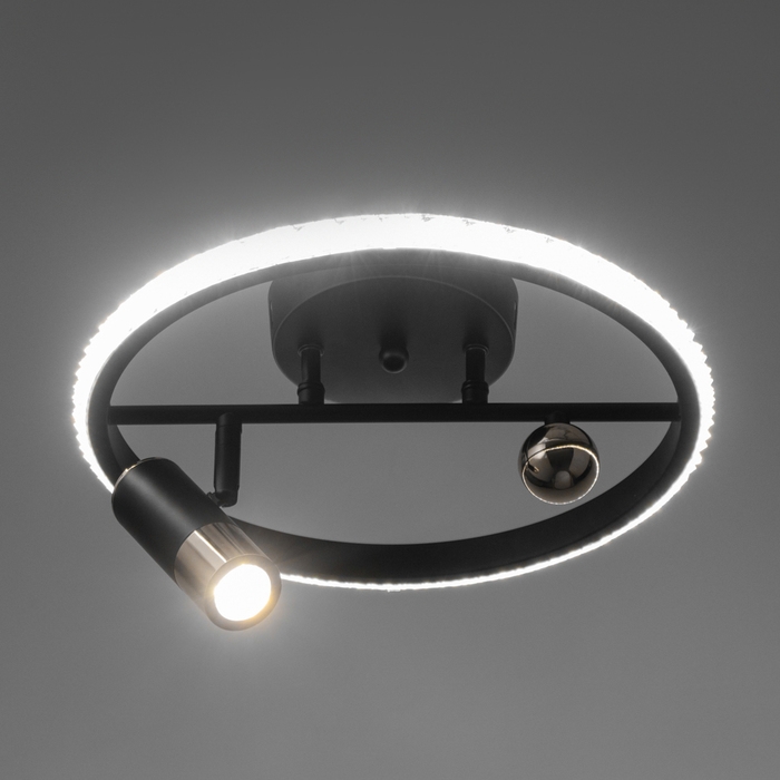 Люстра Люстра "Акрополь" 35Вт LED черный, золото 2700-6400k 30х30х15см