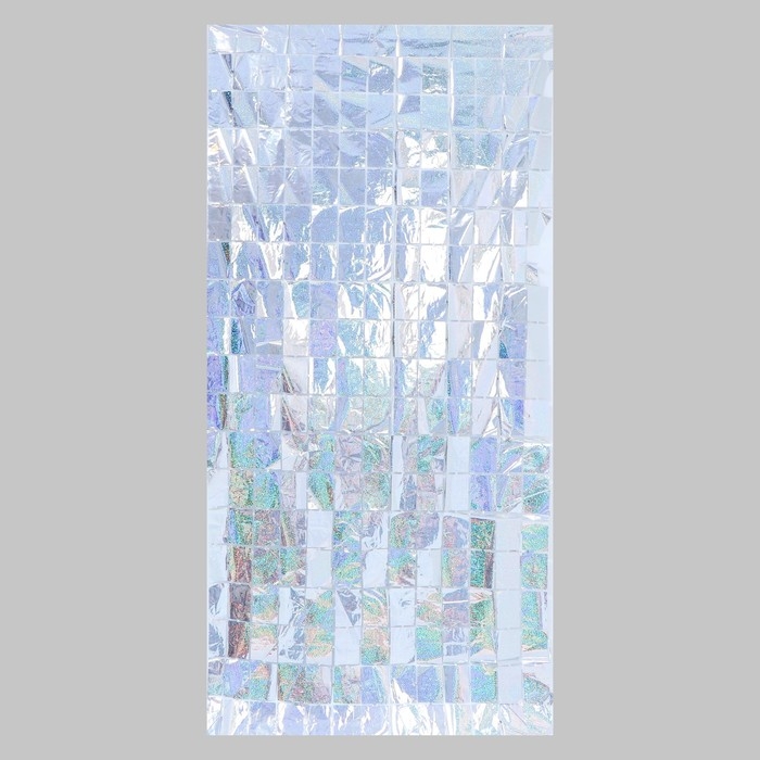 Праздничный занавес голография, 100 × 200 см, цвет серебро Праздничный занавес голография, 100 × 200 см, цвет серебро
