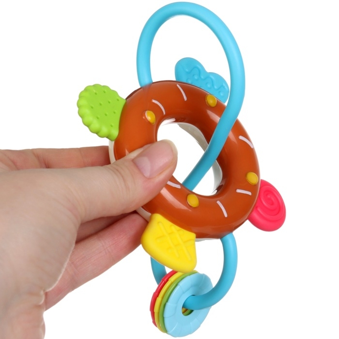 Погремушка «Сладости: Пончик», цвет МИКС, Крошка Я Погремушка «Сладости: Пончик», цвет МИКС, Крошка Я