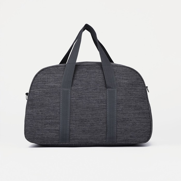 Сумка дорожная на молнии, наружный карман, длинный ремень, цвет серый Сумка дорожная на молнии, наружный карман, длинный ремень, цвет серый