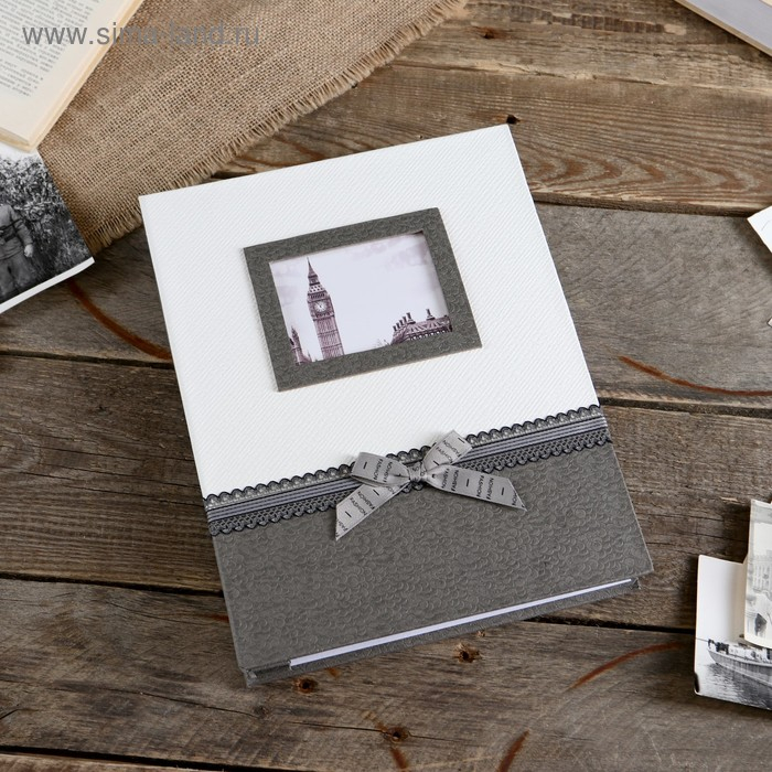 Фотоальбом магнитный 20 листов Фотоальбом магнитный 20 листов "Бант и кружево" МИКС 29,5х23,5х4 см