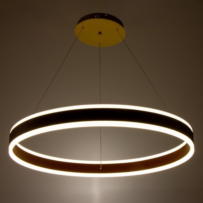 Люстра с ПДУ Люстра с ПДУ "Синтура" LED 100Вт 3000-6000К оранжевый 80х80х7-157см BayerLux