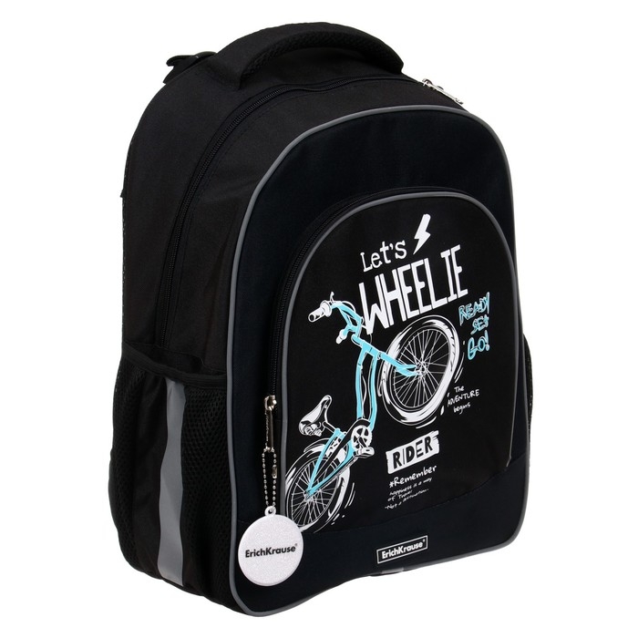 Рюкзак школьный Erich Krause ErgoLine 15L, 39 х 28 х 14 см, эргономичная спинка, Bicycle Rider 57024 Рюкзак школьный Erich Krause ErgoLine 15L, 39 х 28 х 14 см, эргономичная спинка, Bicycle Rider 57024