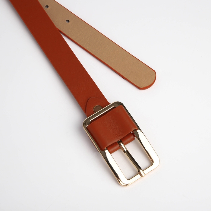 Ремень женский, ширина 2,1 см, цвет рыжий Ремень женский, ширина 2,1 см, цвет рыжий