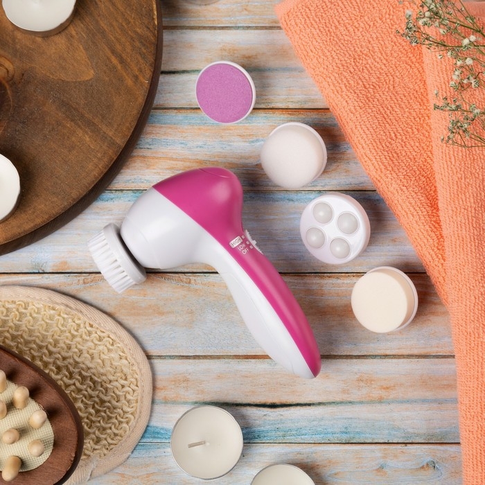 Набор Luazon LMZ-039, 5 в 1, для лица и тела, 2хAA (не в комплекте), розовый Набор Luazon LMZ-039, 5 в 1, для лица и тела, 2хAA (не в комплекте), розовый