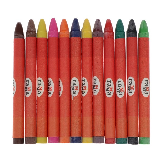 Мелки восковые 24 цвета, Мелки восковые 24 цвета, "Гамма" "Мультики", круглые, европодвес