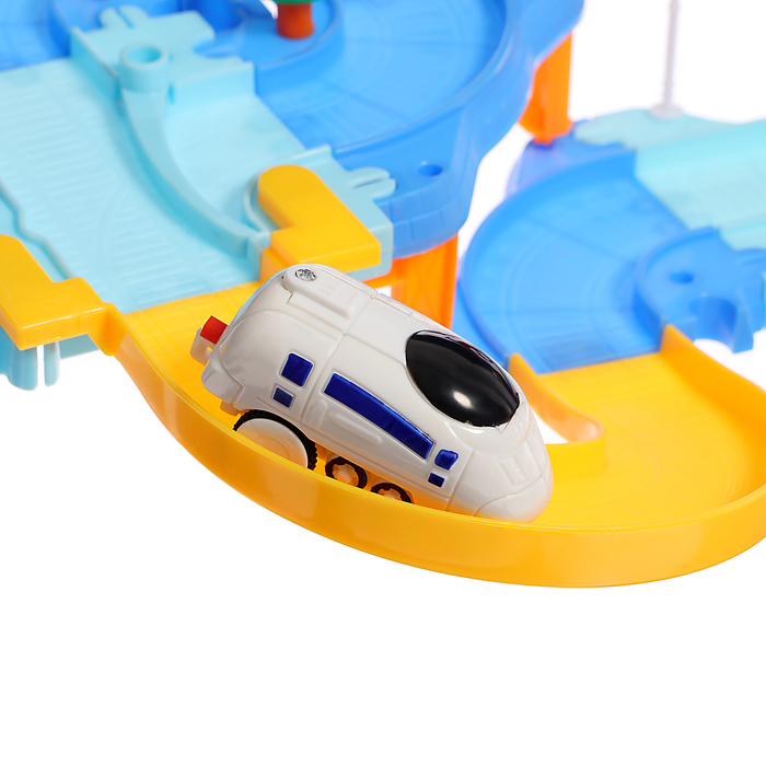 Железная дорога &laquo;Парк развлечений&raquo;, работает от батареек