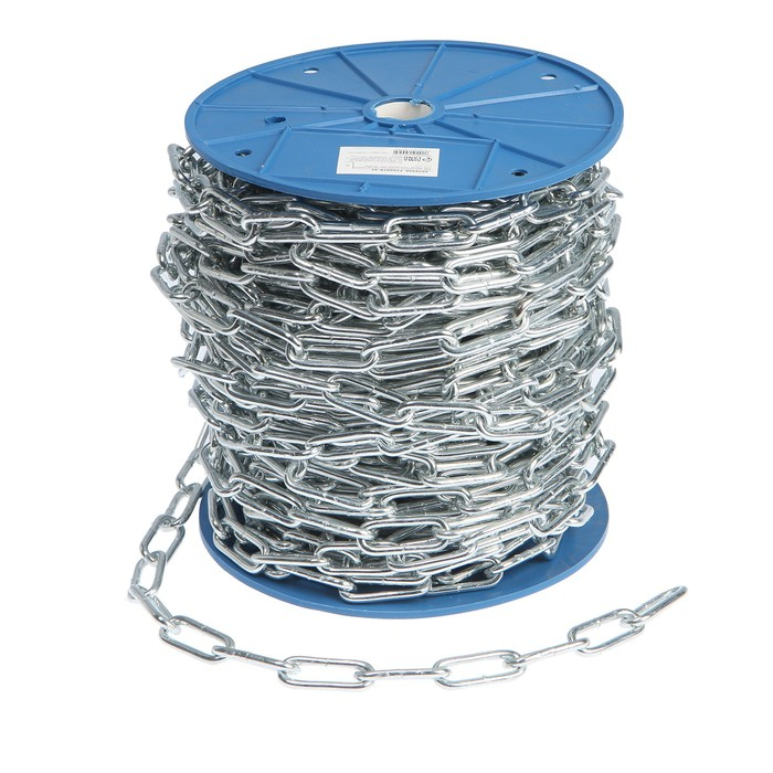 Цепь длиннозвенная ТУНДРА krep,  DIN763, диаметр 5 мм, сварная, оцинкованная, 40 м Цепь длиннозвенная ТУНДРА krep,  DIN763, диаметр 5 мм, сварная, оцинкованная, 40 м