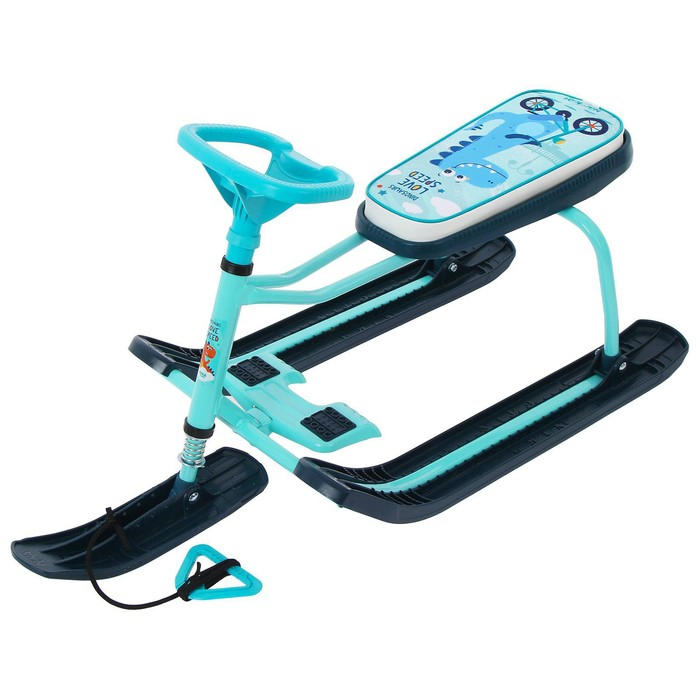 Снегокат «Тимка спорт 1+ Динозавр», ТС1+/Д, цвет голубой Снегокат «Тимка спорт 1+ Динозавр», ТС1+/Д, цвет голубой