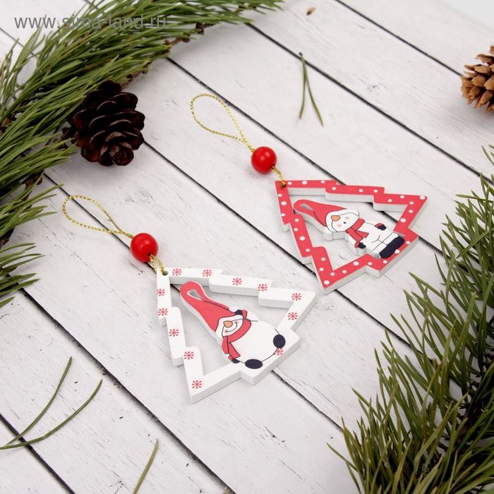 Подвеска новогодняя «Забавный снеговичок», МИКС Подвеска новогодняя «Забавный снеговичок», МИКС