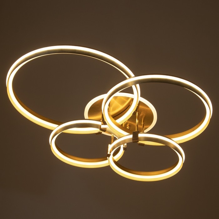 Светильник Светильник "Мейри" 4xLED 204Вт золото-серебро 80х60х18 см BayerLux