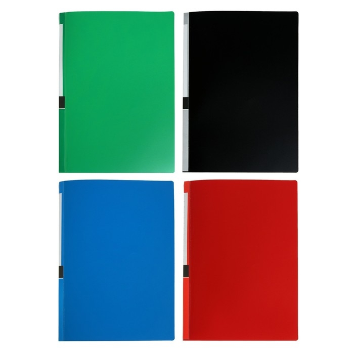 Папка А4, 80 прозрачных файлов, 400 мкм, МИКС Папка А4, 80 прозрачных файлов, 400 мкм, МИКС