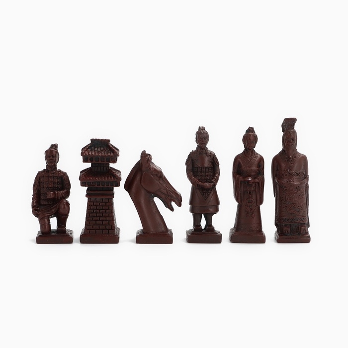 Шахматы настольные сувенирные  Шахматы настольные сувенирные "Терракотовое войско" 43х43 см,король h-9,5 см,пешка h-7,5 см
