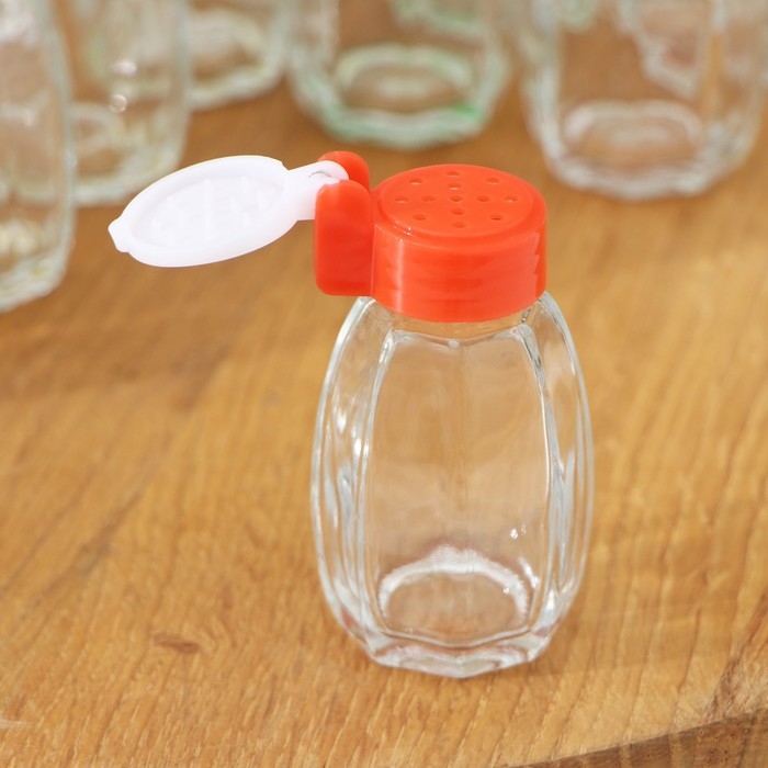 Набор стеклянных солонок Доляна «Грани», 30 мл, 3,5×7 см, 24 предмета, цвет МИКС Набор стеклянных солонок Доляна «Грани», 30 мл, 3,5×7 см, 24 предмета, цвет МИКС